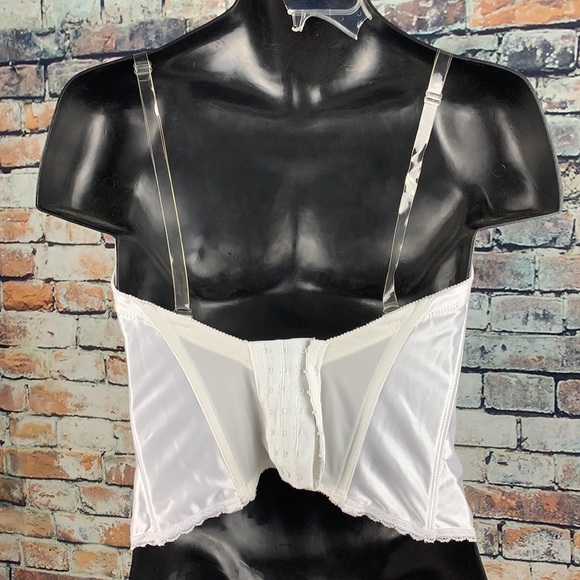 Va Bien white plunge bustier size 36D - Picture 2 of 7